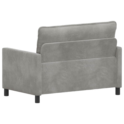 Divano Grigio Chiaro 126 x 81 x 87,5 cm Velluto | homemem39