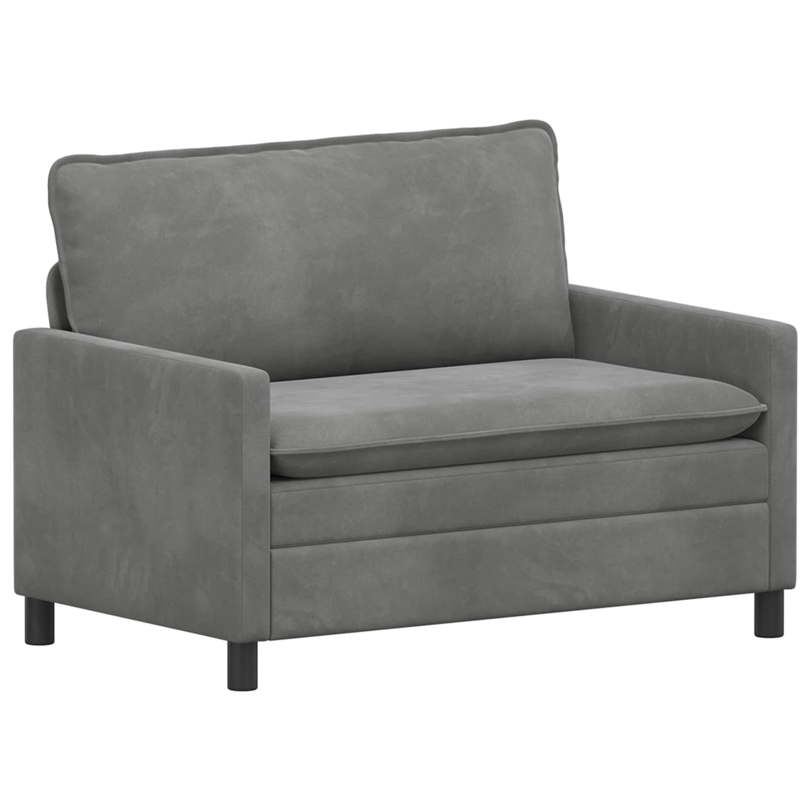 Divano Grigio Scuro 126 x 81 x 87,5 cm Velluto | homemem39
