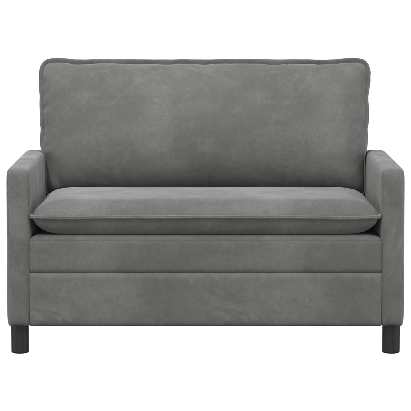 Divano Grigio Scuro 126 x 81 x 87,5 cm Velluto | homemem39
