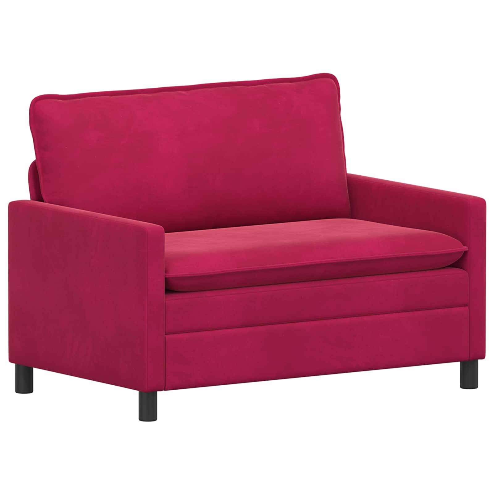 Divano Rosso Vino 126 x 81 x 87,5 cm Velluto | homemem39