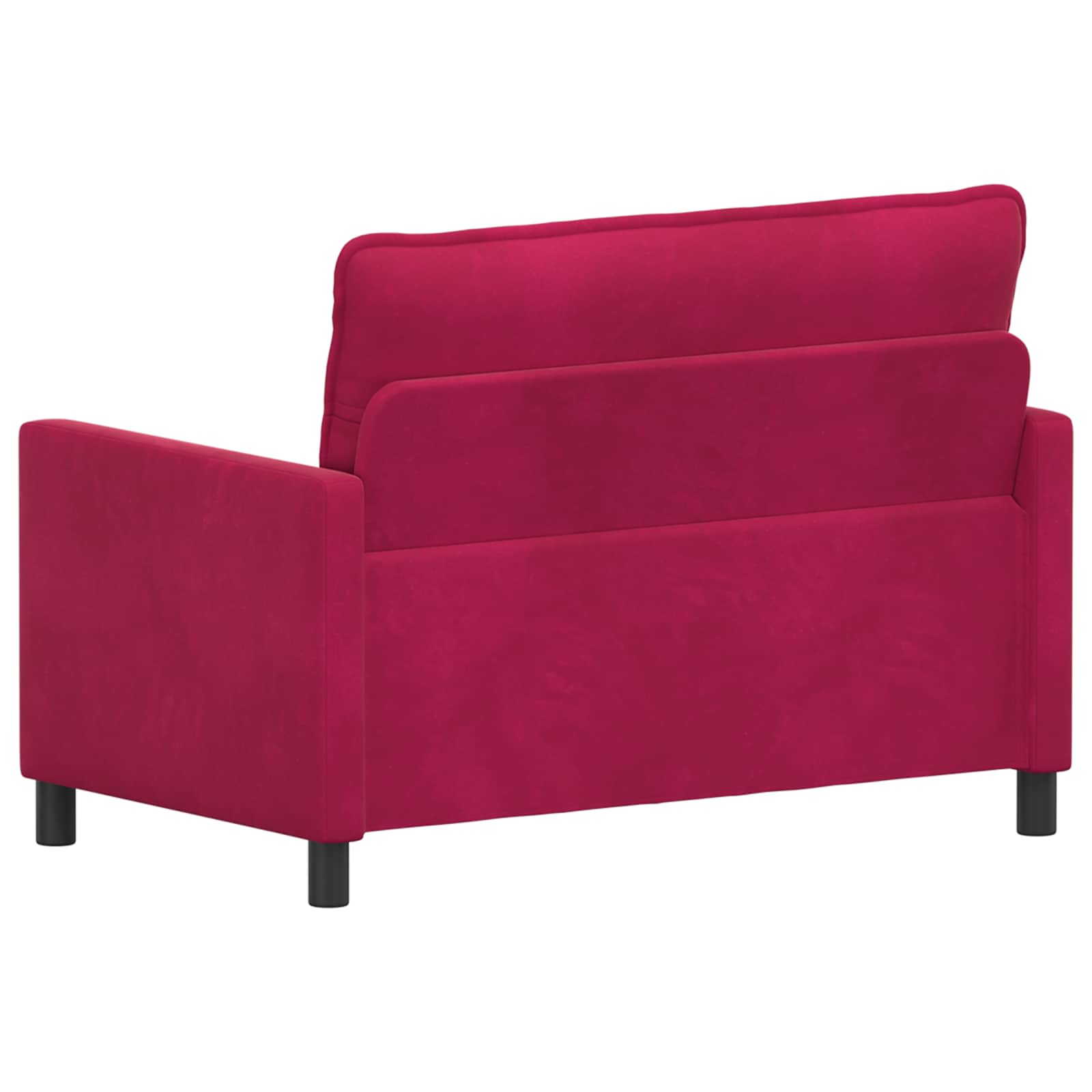 Divano Rosso Vino 126 x 81 x 87,5 cm Velluto | homemem39