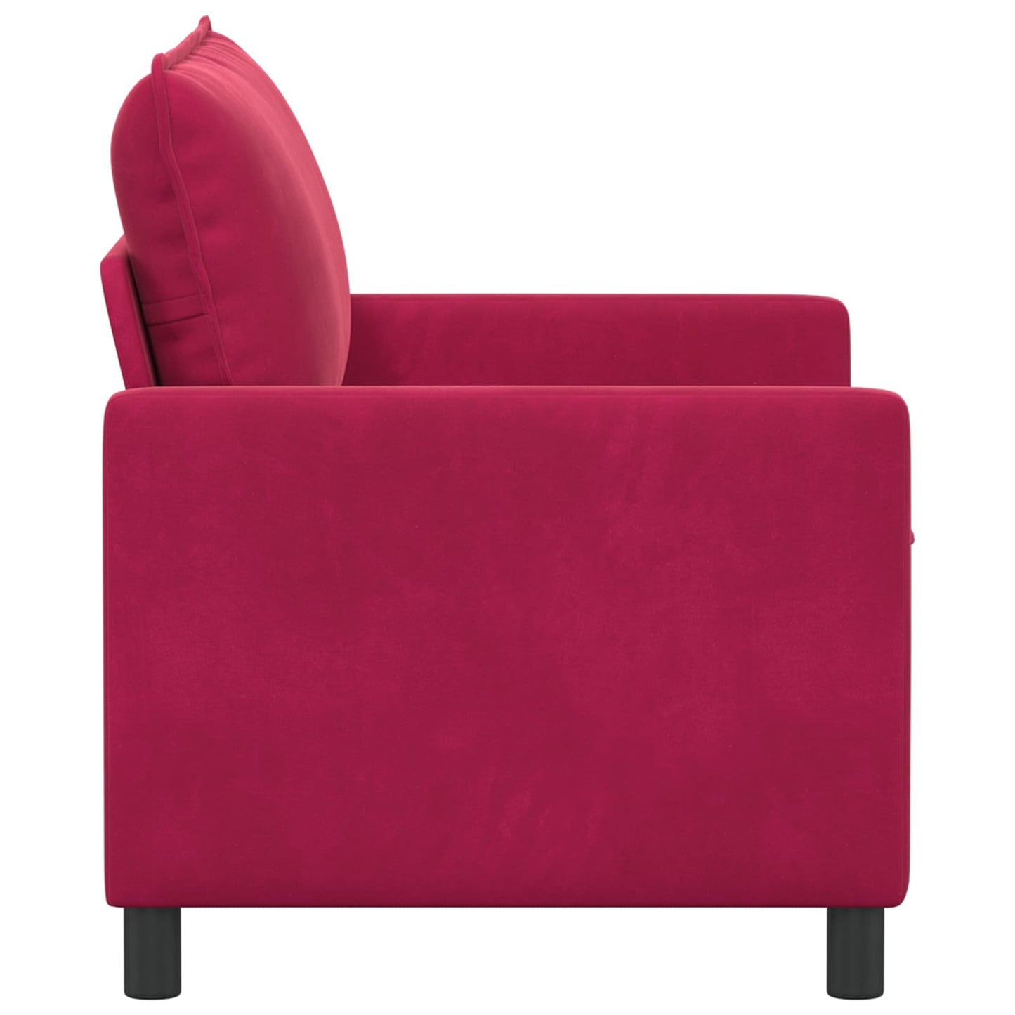 Divano Rosso Vino 126 x 81 x 87,5 cm Velluto | homemem39