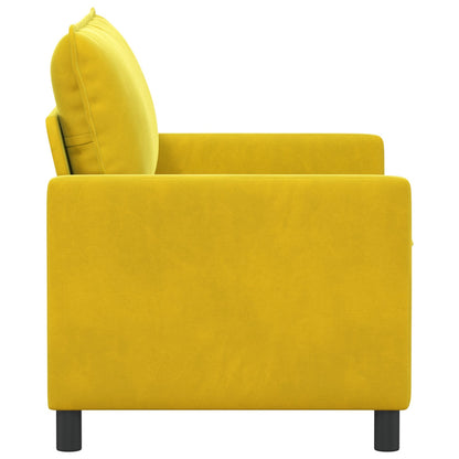 Divano Giallo 126 x 81 x 87,5 cm Velluto | homemem39
