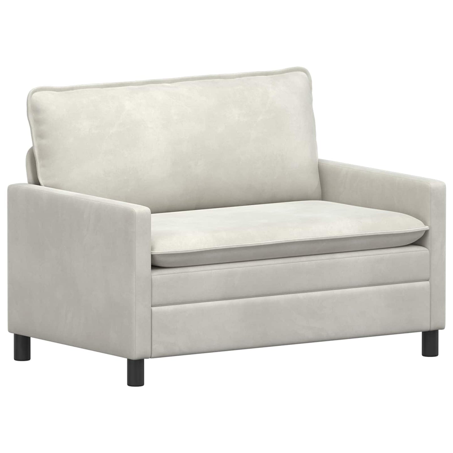 Divano Crema 126 x 81 x 87,5 cm Velluto | homemem39