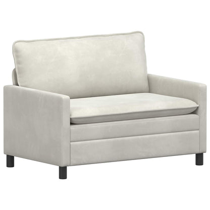 Divano Crema 126 x 81 x 87,5 cm Velluto | homemem39