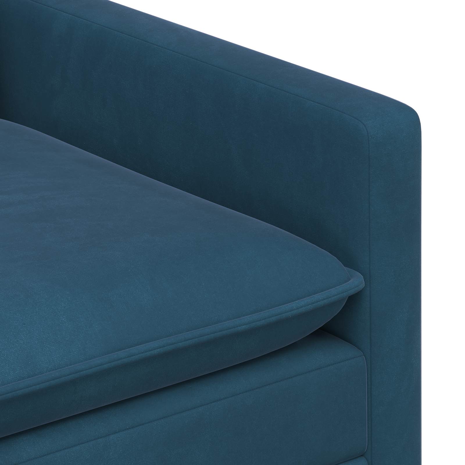 Divano Blu 126 x 81 x 87,5 cm Velluto | homemem39