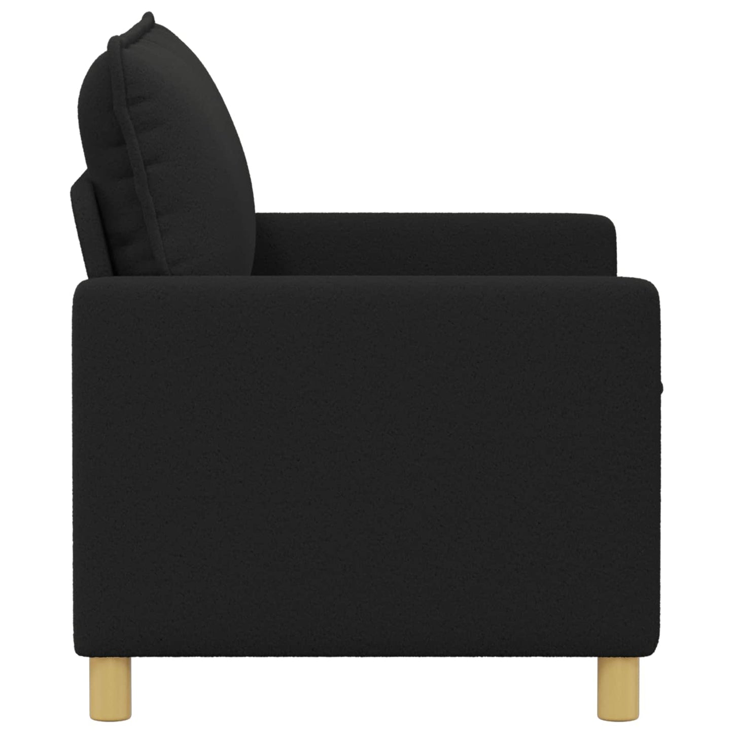 Divano Nero 126 x 81 x 87,5 cm Tessuto | homemem39