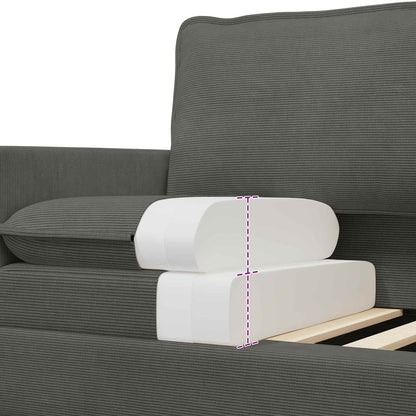 Divano Grigio Scuro 126 x 81 x 87,5 cm Tessuto | homemem39