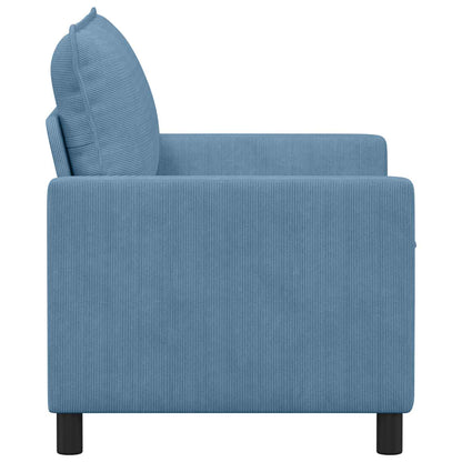 Divano Blu 126 x 81 x 87,5 cm Tessuto | homemem39