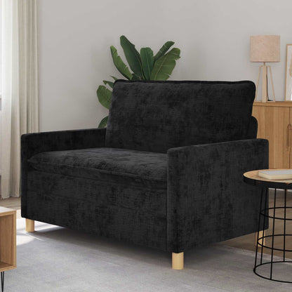 Divano Nero 126 x 81 x 87,5 cm Poliestere | homemem39