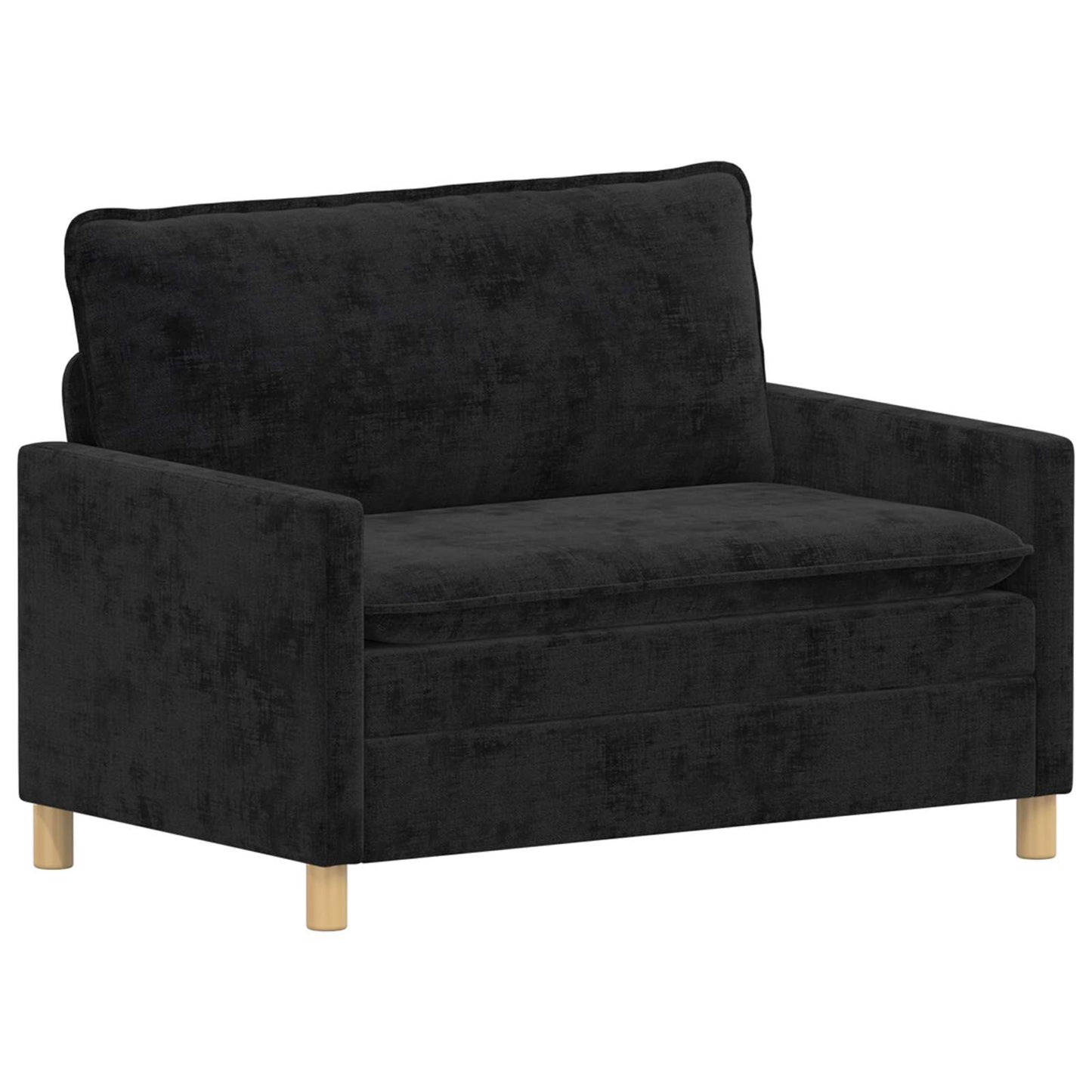 Divano Nero 126 x 81 x 87,5 cm Poliestere | homemem39