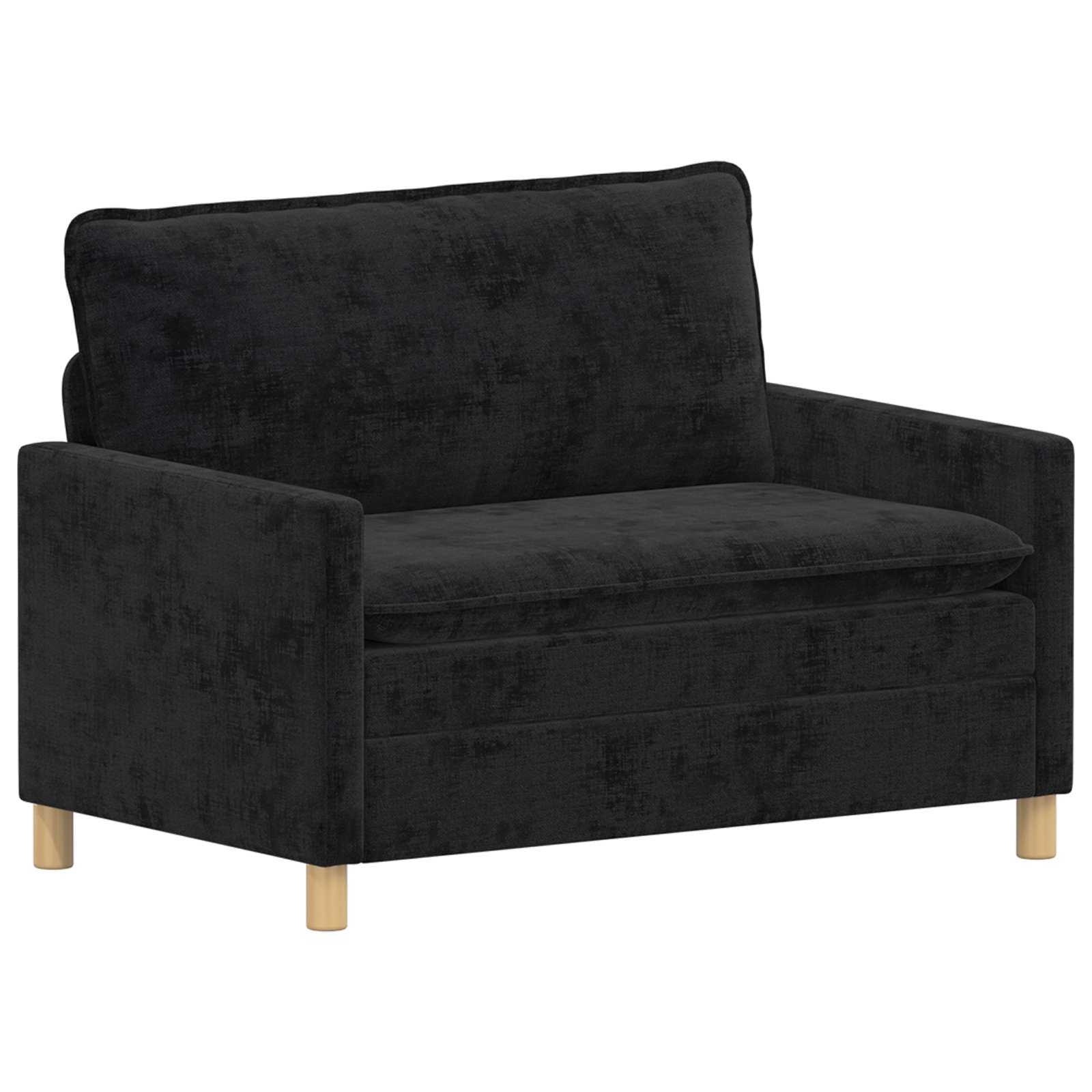 Divano Nero 126 x 81 x 87,5 cm Poliestere | homemem39