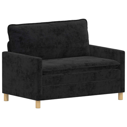 Divano Nero 126 x 81 x 87,5 cm Poliestere | homemem39