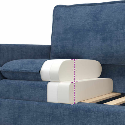 Divano Blu 126 x 81 x 87,5 cm Poliestere | homemem39