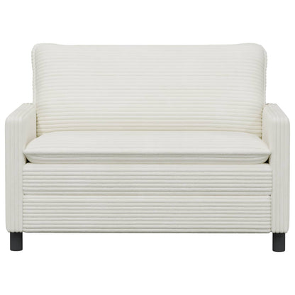 Divano Crema 126 x 81 x 87,5 cm Poliestere | homemem39