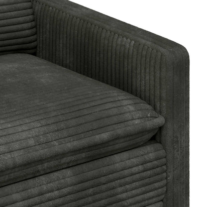 Divano Antracite 126 x 81 x 87,5 cm Poliestere | homemem39