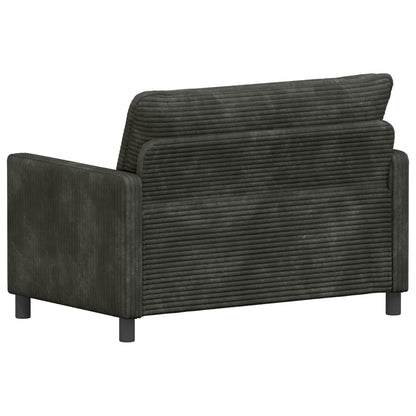 Divano Antracite 126 x 81 x 87,5 cm Poliestere | homemem39