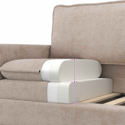 Divano Beige 156 x 81 x 87,5 cm Poliestere | homemem39