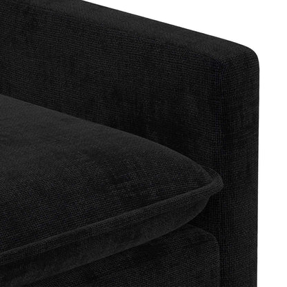 Divano Nero 156 x 81 x 87,5 cm Poliestere | homemem39