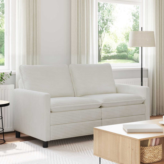 Divano Crema 156 x 81 x 87,5 cm Poliestere | homemem39