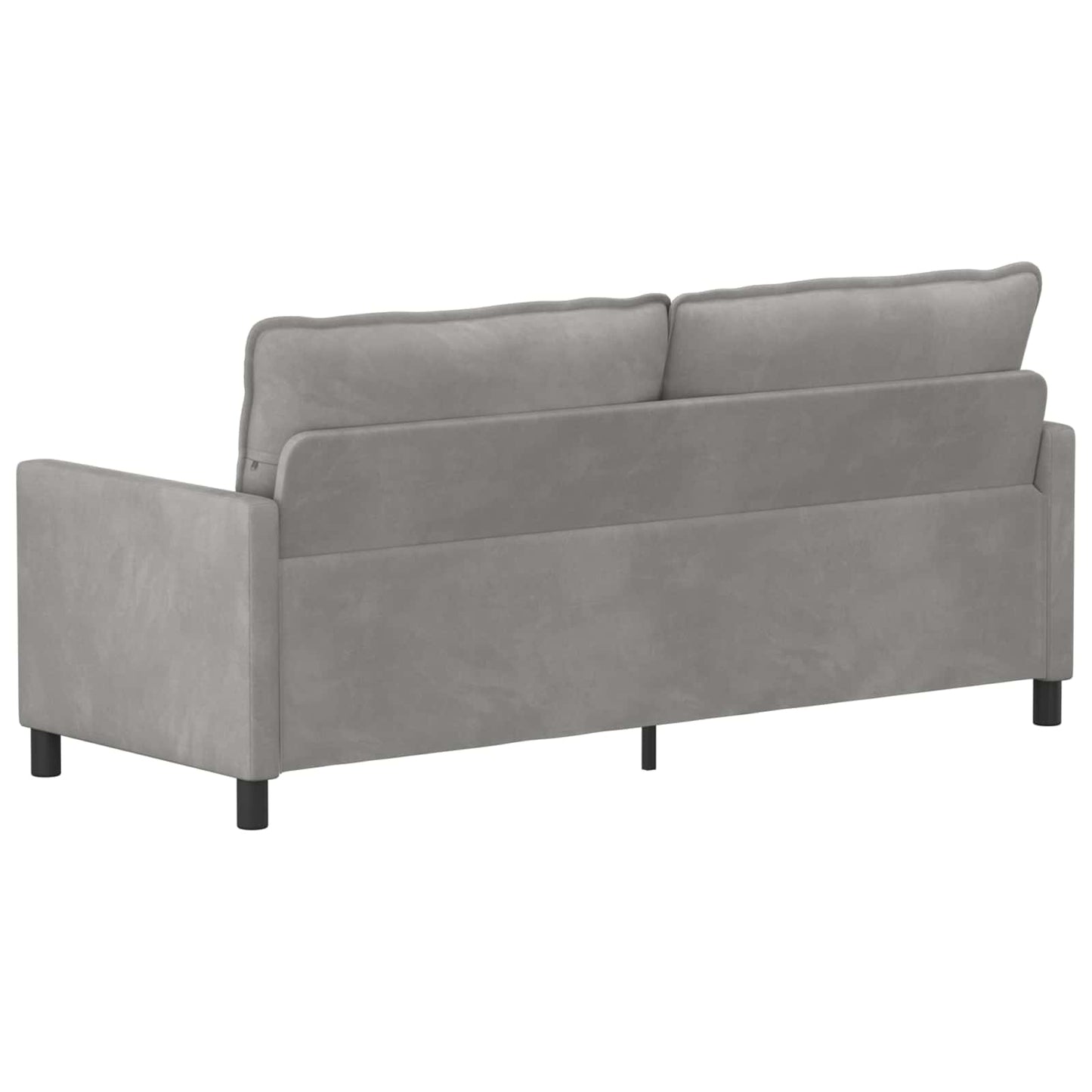 Divano Grigio Chiaro 196 x 81 x 87,5 cm Velluto | homemem39