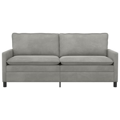 Divano Grigio Chiaro 196 x 81 x 87,5 cm Velluto | homemem39