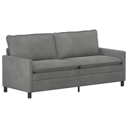 Divano Grigio Scuro 196 x 81 x 87,5 cm Velluto | homemem39