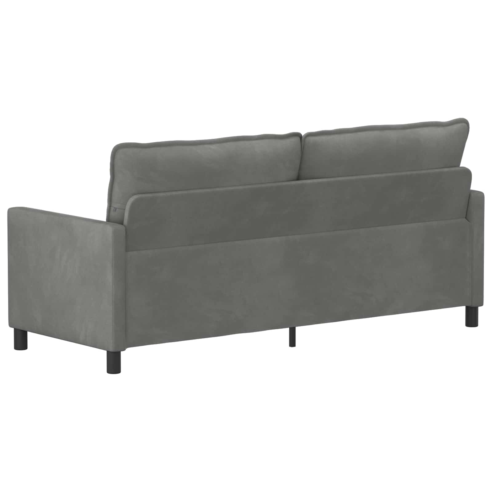 Divano Grigio Scuro 196 x 81 x 87,5 cm Velluto | homemem39
