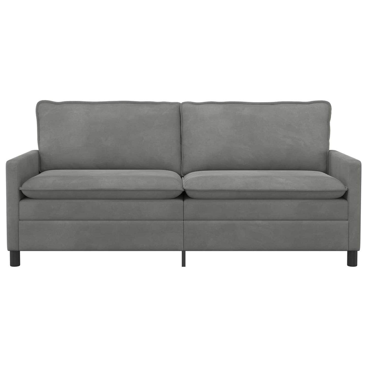 Divano Grigio Scuro 196 x 81 x 87,5 cm Velluto | homemem39