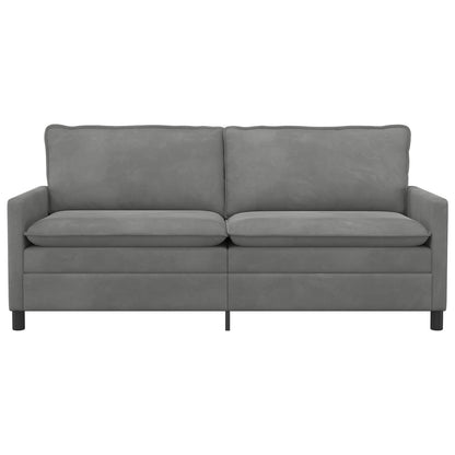 Divano Grigio Scuro 196 x 81 x 87,5 cm Velluto | homemem39