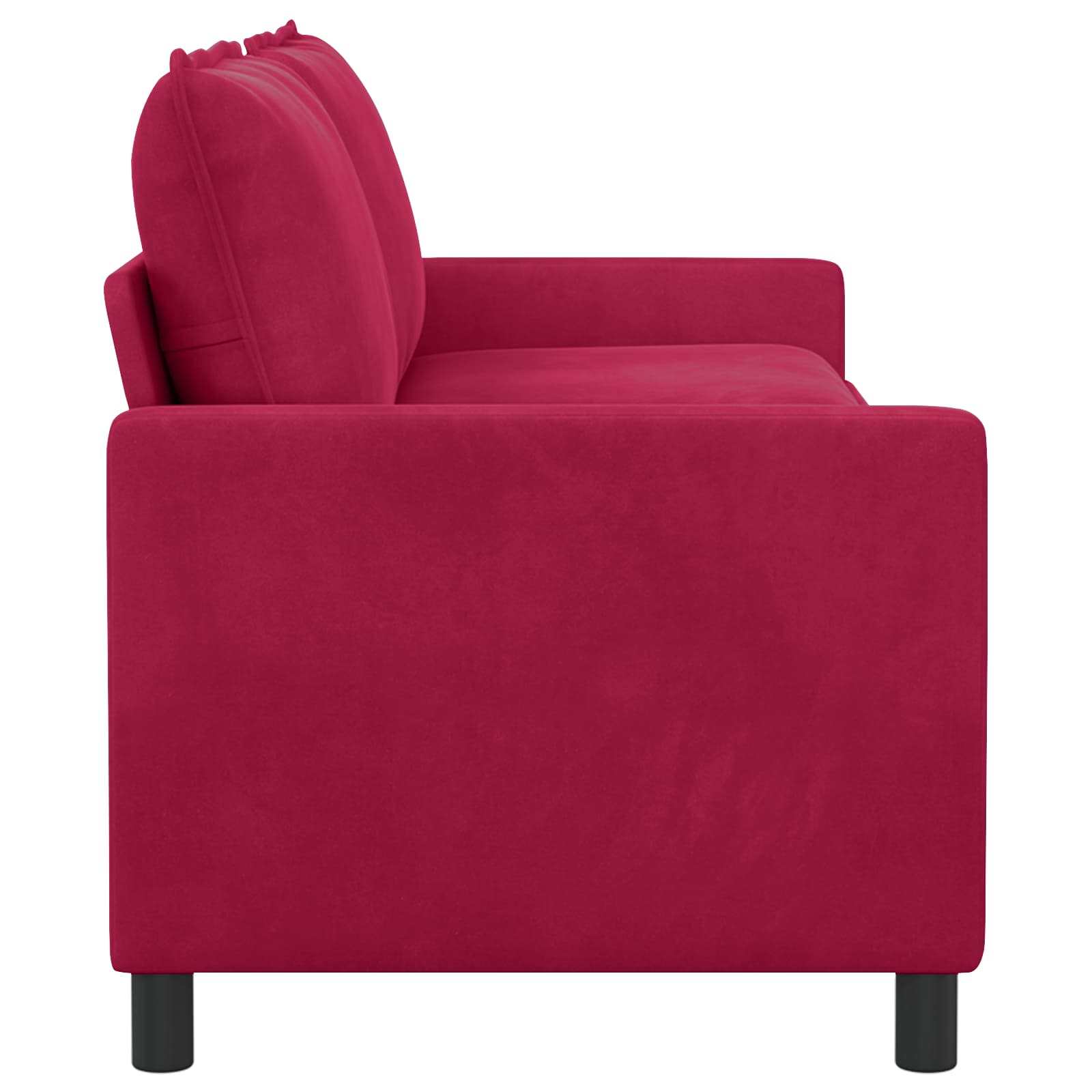 Divano Rosso Vino 196 x 81 x 87,5 cm Velluto | homemem39