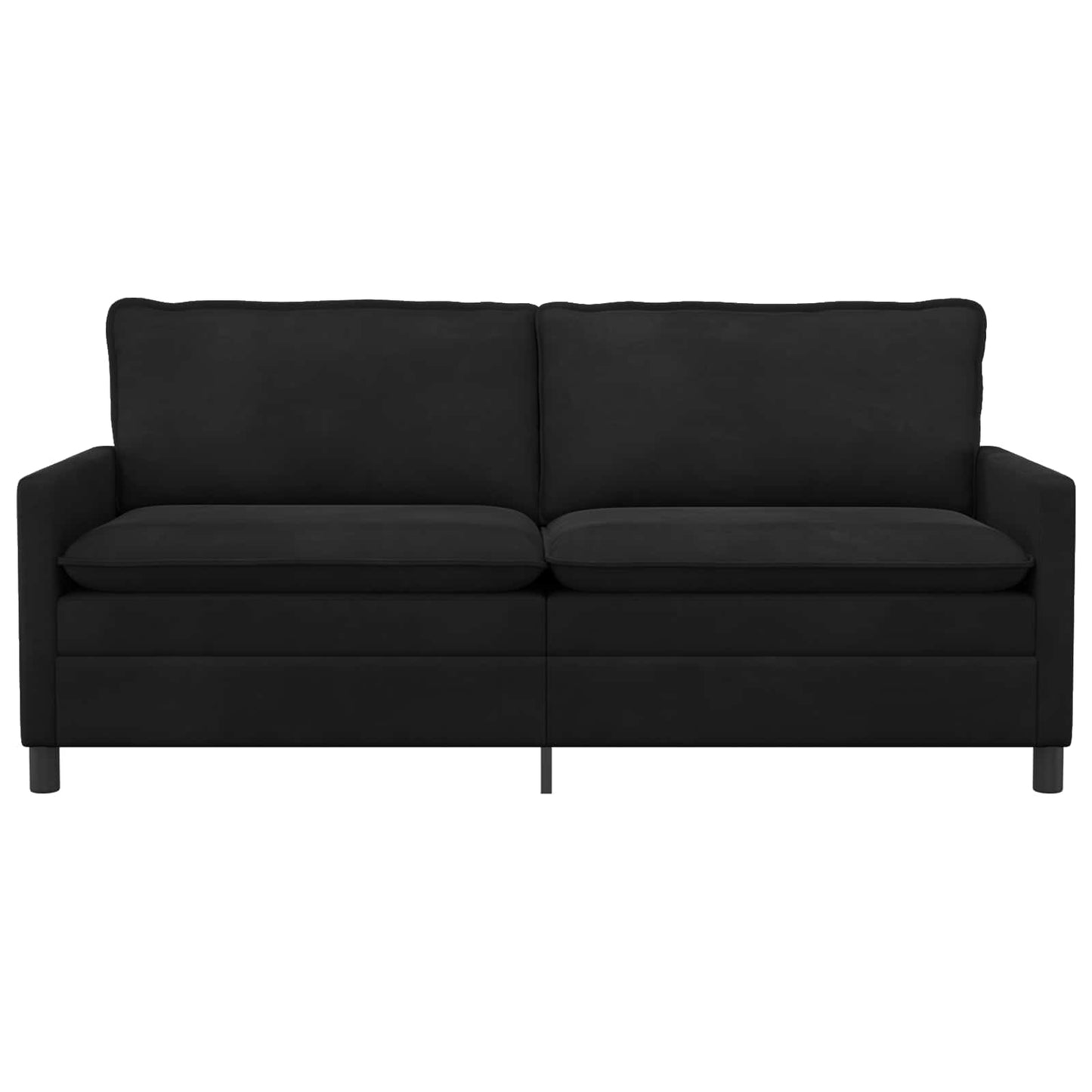 Divano Nero 196 x 81 x 87,5 cm Velluto | homemem39