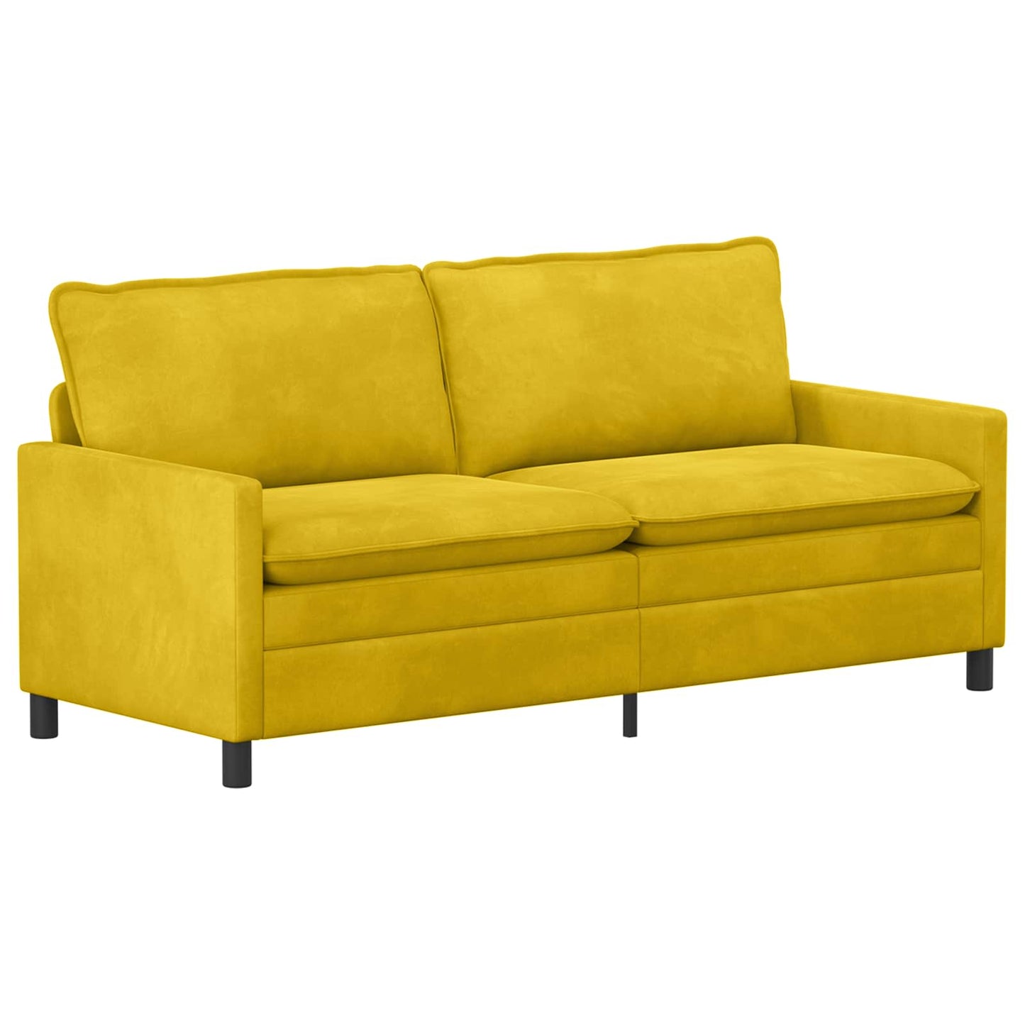 Divano Giallo 196 x 81 x 87,5 cm Velluto | homemem39