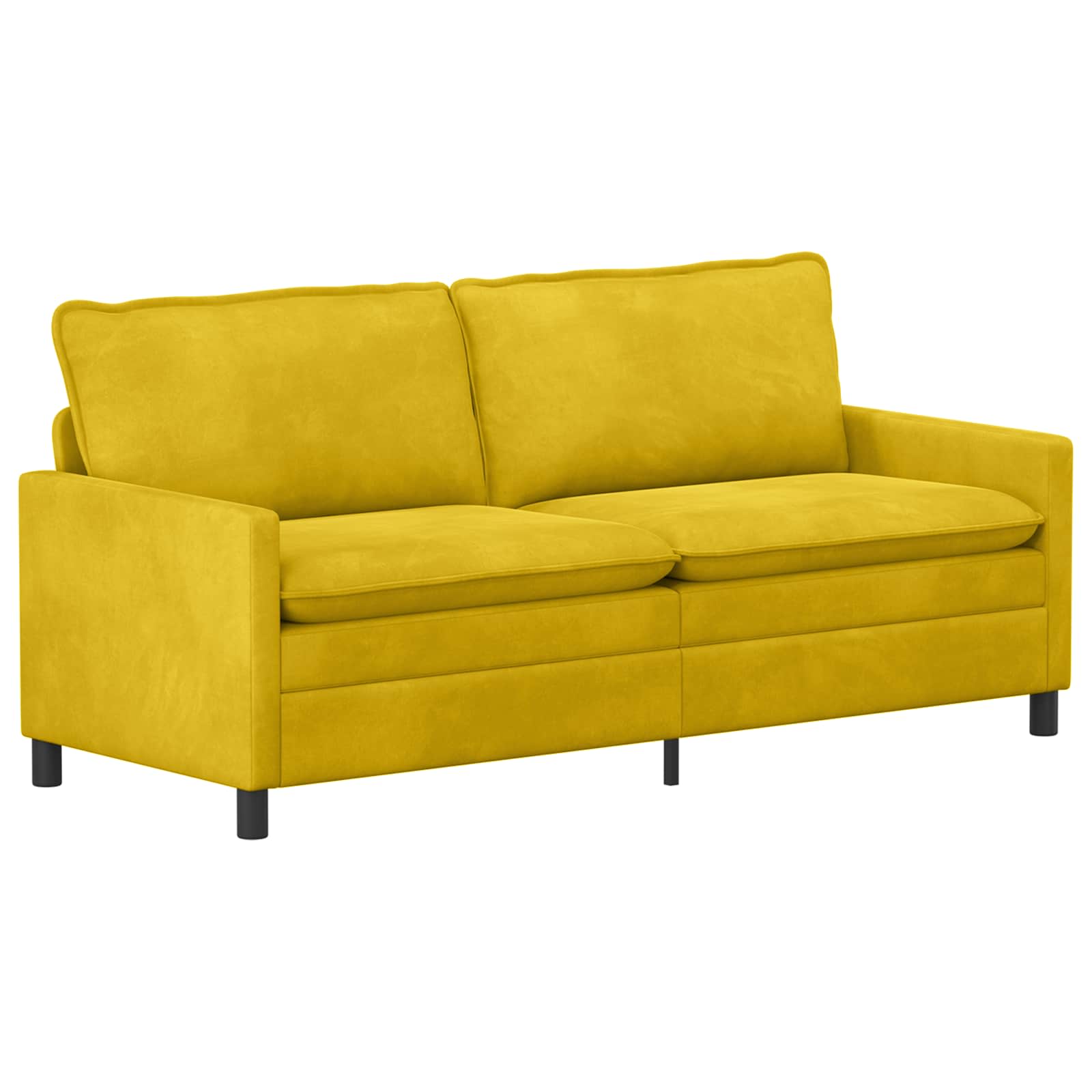 Divano Giallo 196 x 81 x 87,5 cm Velluto | homemem39