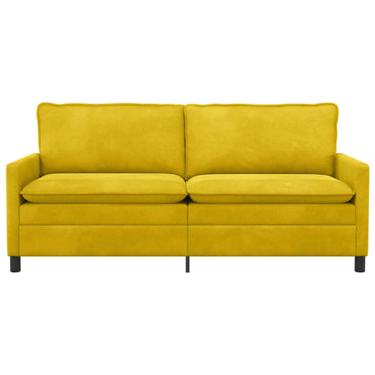 Divano Giallo 196 x 81 x 87,5 cm Velluto | homemem39