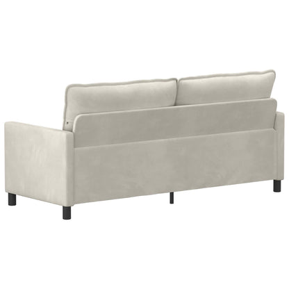 Divano Crema 196 x 81 x 87,5 cm Velluto | homemem39