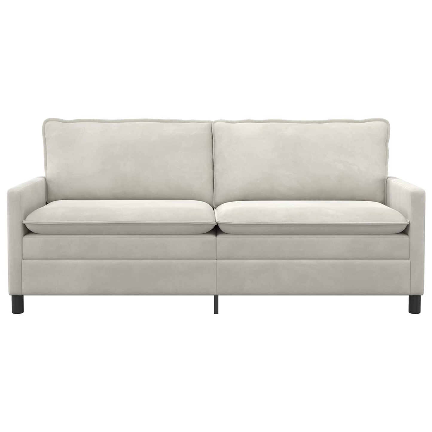 Divano Crema 196 x 81 x 87,5 cm Velluto | homemem39