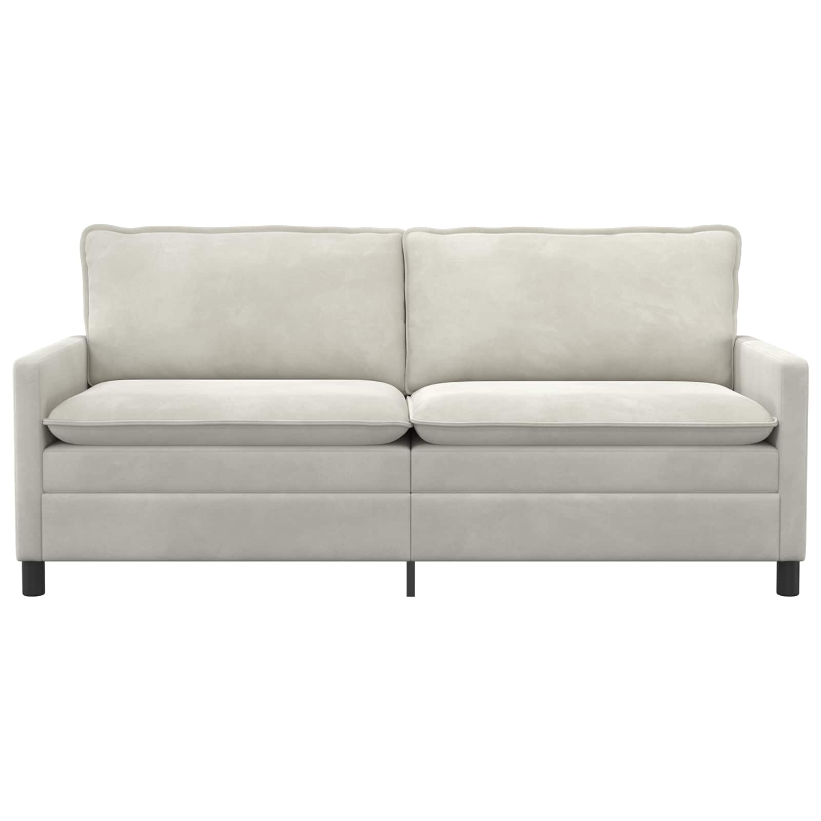 Divano Crema 196 x 81 x 87,5 cm Velluto | homemem39