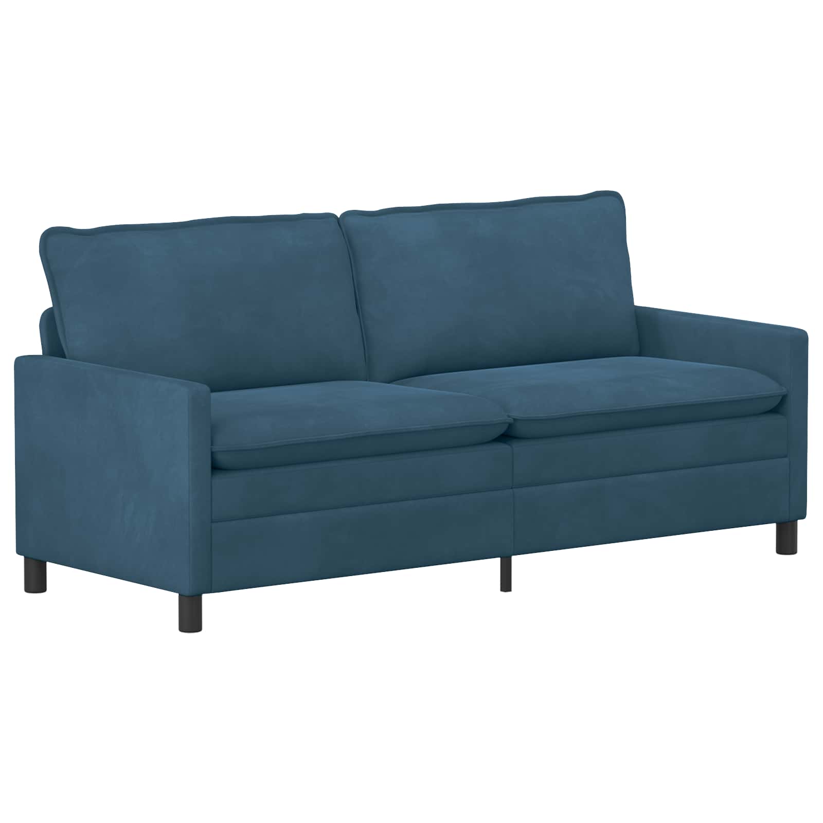 Divano Blu 196 x 81 x 87,5 cm Velluto | homemem39
