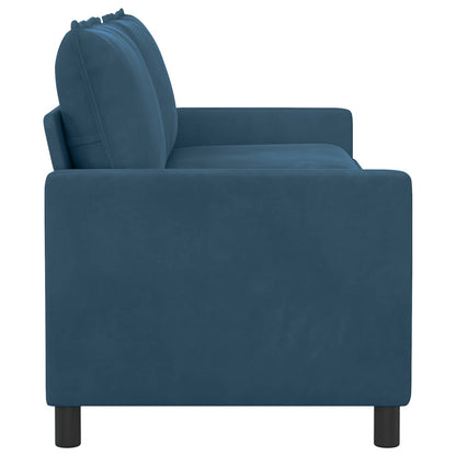 Divano Blu 196 x 81 x 87,5 cm Velluto | homemem39