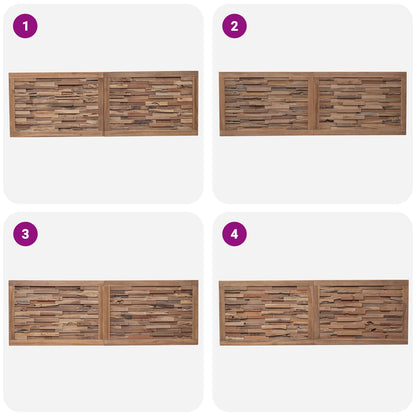 Testiera del letto Naturale Legno di teak solido | homemem39