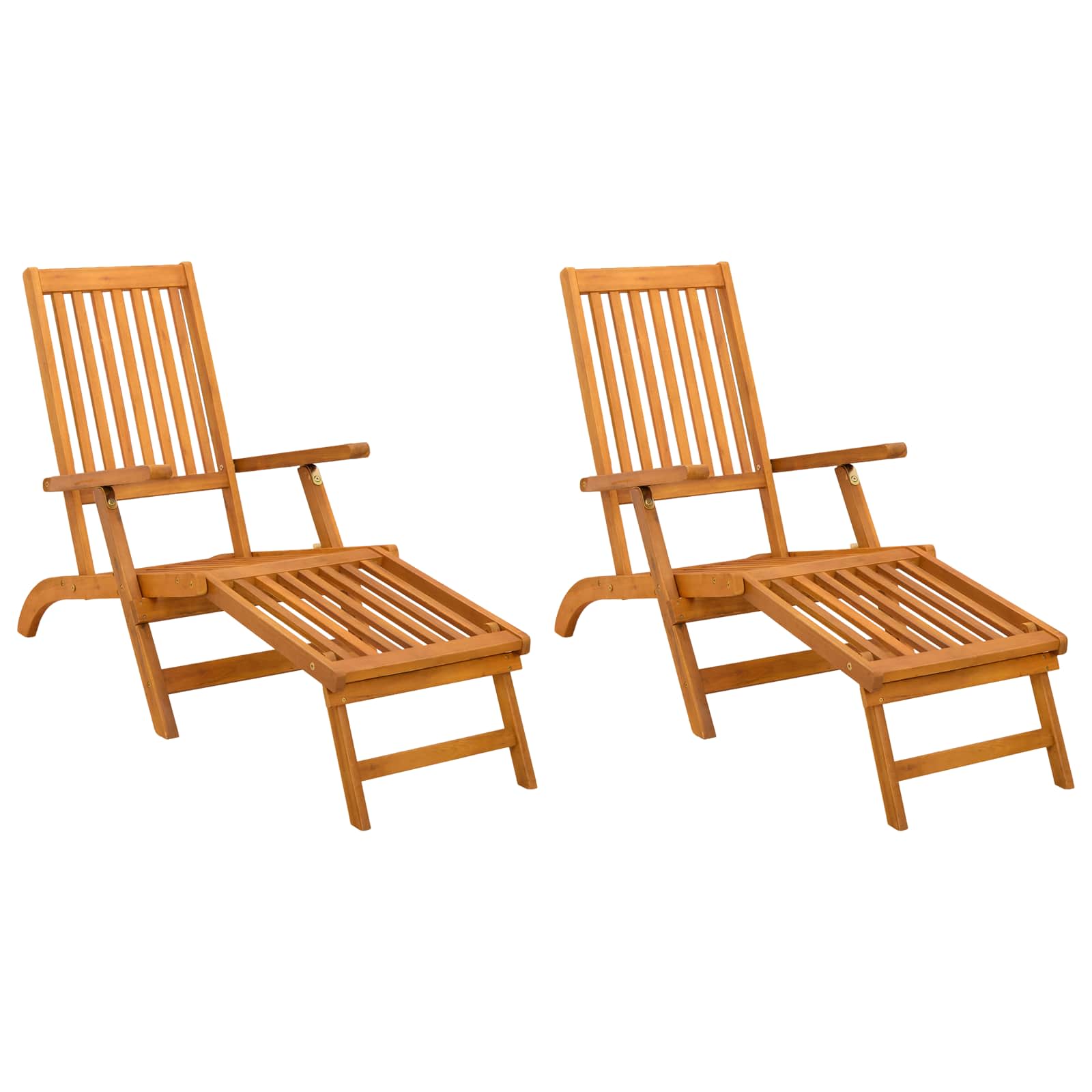 Lettino prendisole reclinabile e pieghevole 2 pcs | homemem39