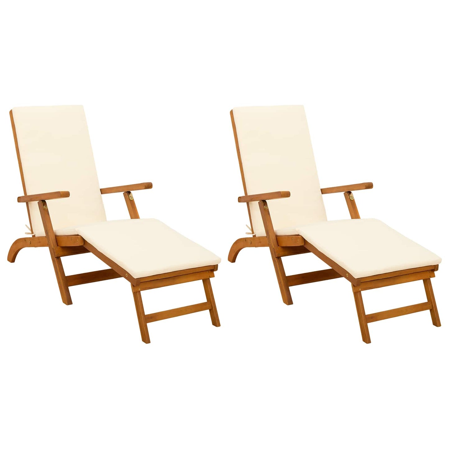 Lettino prendisole reclinabile e pieghevole 2 pcs | homemem39