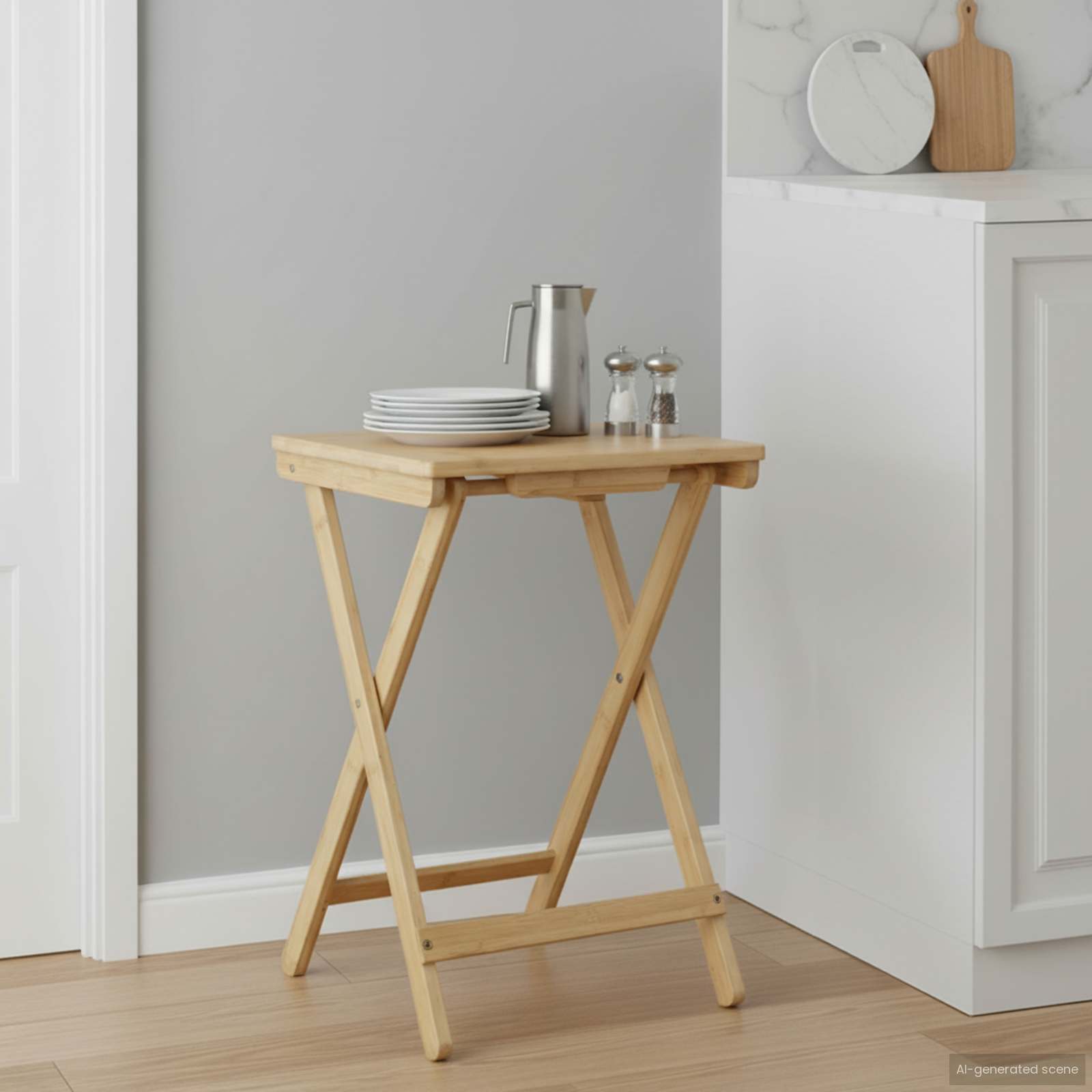 Tavolo da Cucina Naturale 40 x 30 x 53,5 cm Bambù | homemem39