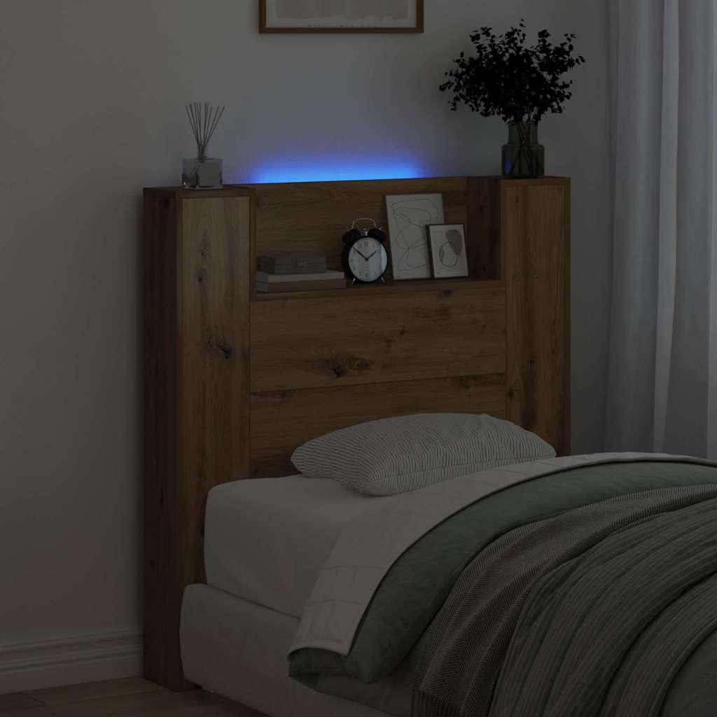 Testiera con lo scaffale Rovere artigianale 100 x 15 x 103,5 cm