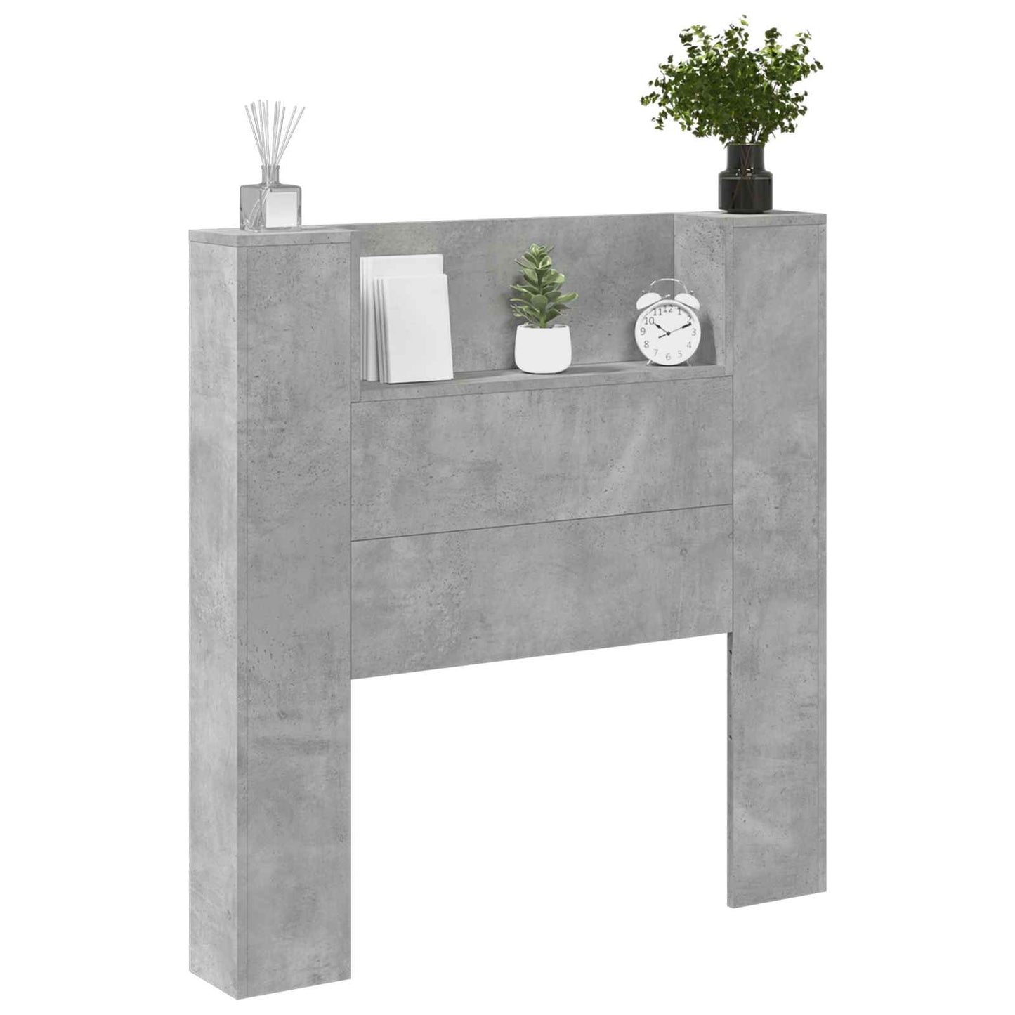 Testiera Grigio cemento 100 x 16,5 x 103,5 cm Legno multistrato