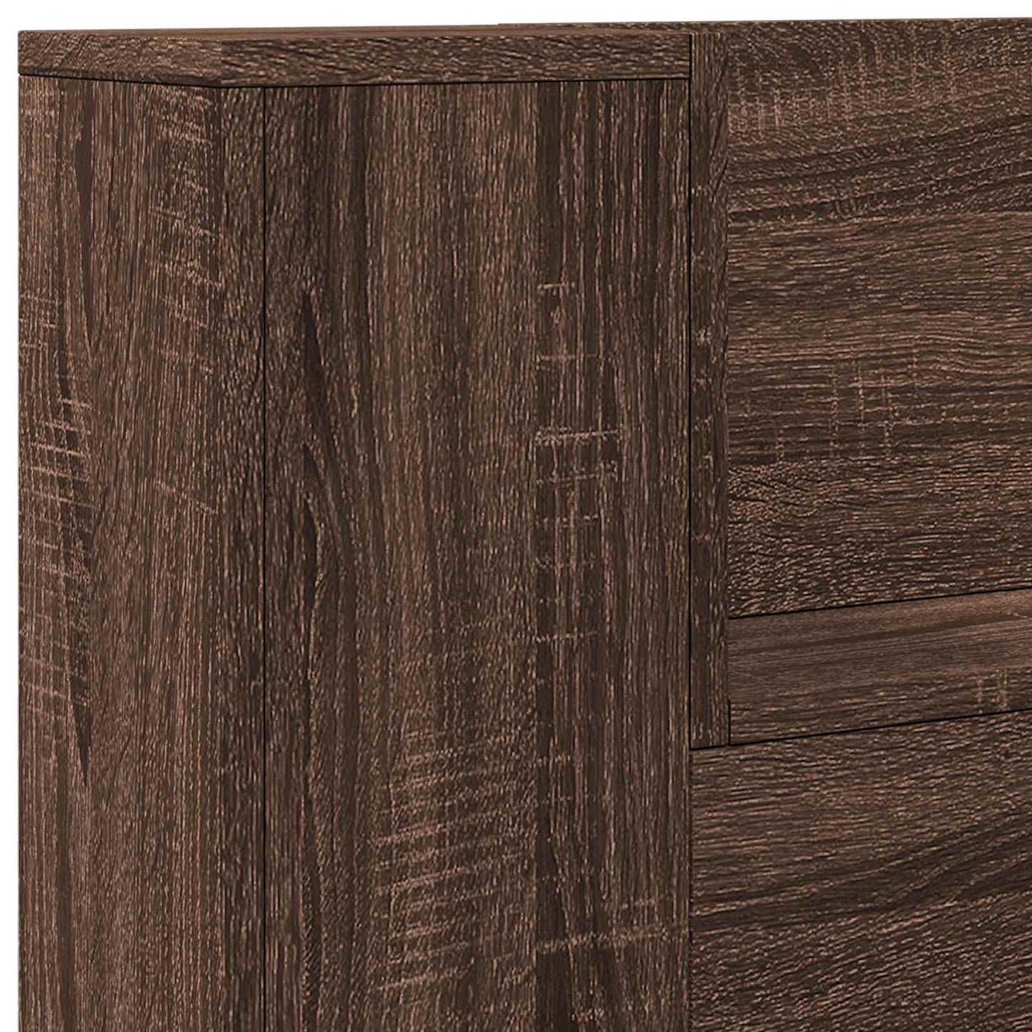 Testiera Rovere Marrone 120 x 16,5 x 103,5 cm Legno multistrato