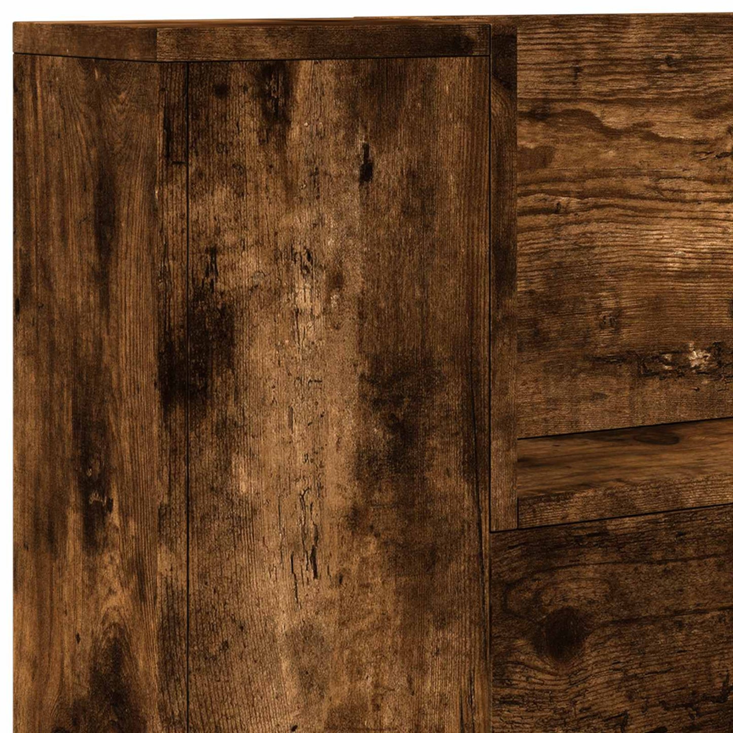 Testiera Rovere fumé 120 x 16,5 x 103,5 cm Legno multistrato