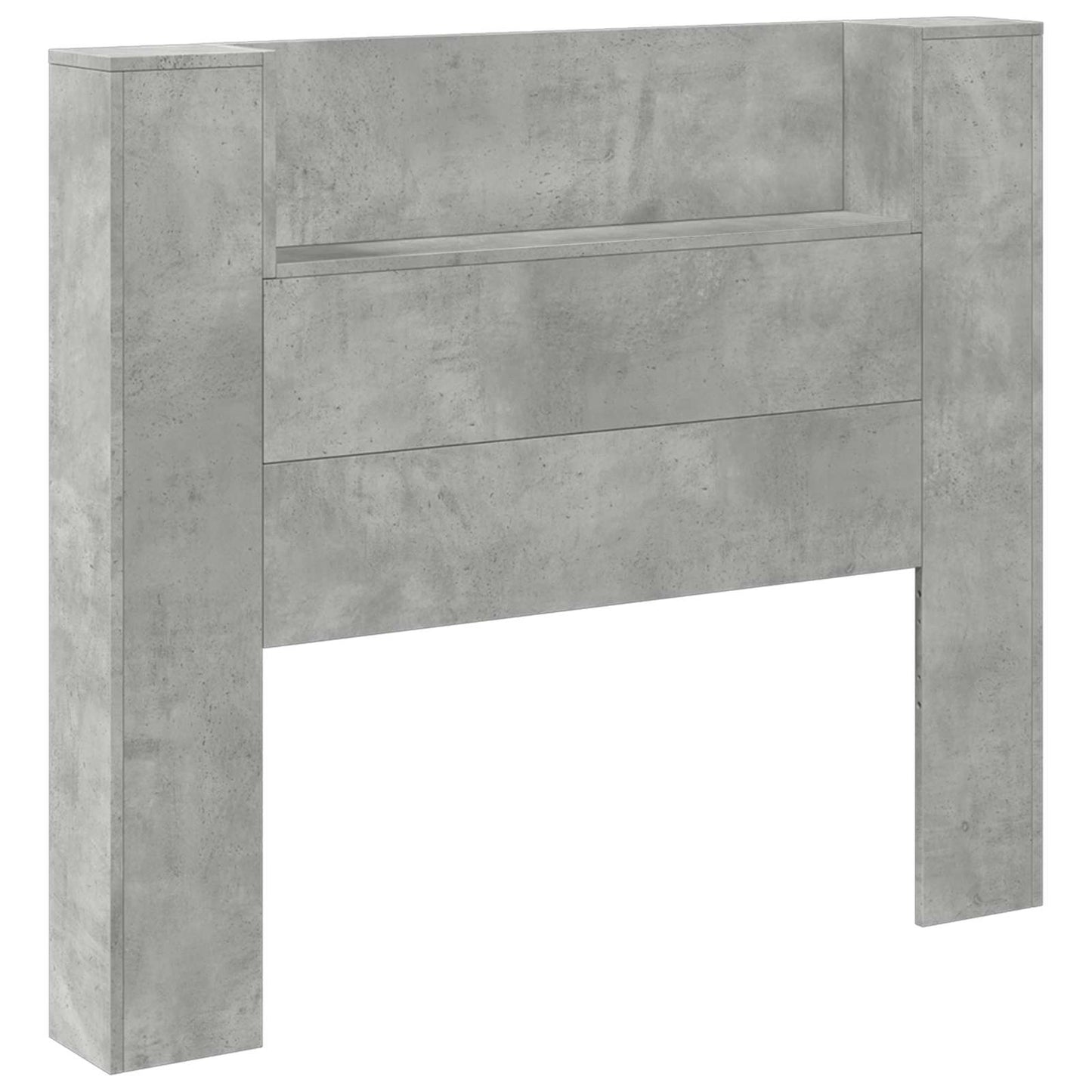 Testiera Grigio cemento 120 x 16,5 x 103,5 cm Legno multistrato