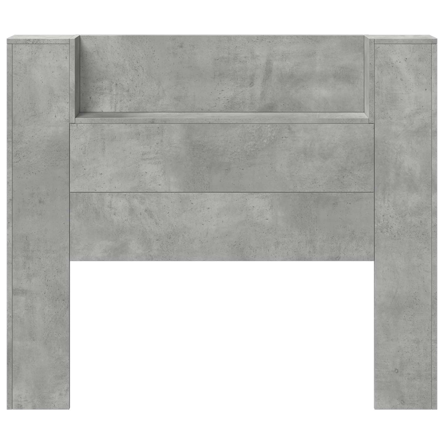 Testiera Grigio cemento 120 x 16,5 x 103,5 cm Legno multistrato